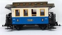 LGB 3015 Personenwagen 2e kl blauw/creme occasion